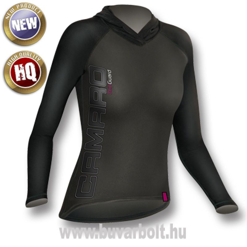CAMARO Póló BLACK TEC HOODIE LS női CAMARO Póló BLACK TEC HOODIE LS női